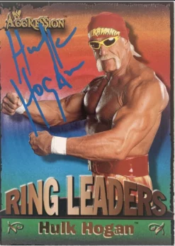 Hogan's Beach Shop TRADING CARDS WWE RING LEADERS “Hulk Hogan” Trading Card Signed 9 Of 15