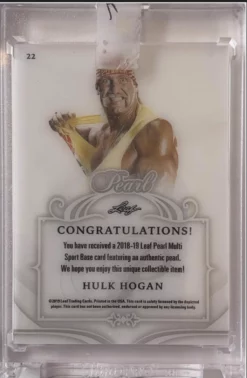 Hogan's Beach Shop “PEARL” 8/8 Hulk Hogan Singed Trading Card TRADING CARDS