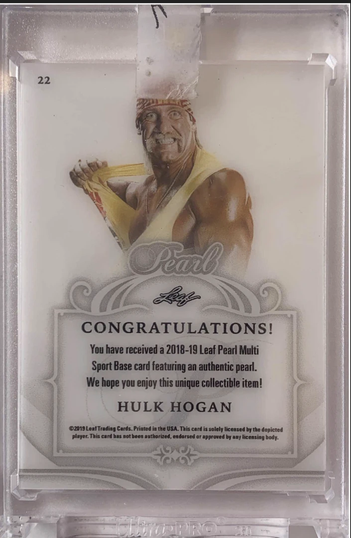 Hogan's Beach Shop “PEARL” 8/8 Hulk Hogan Singed Trading Card TRADING CARDS 4 Hogan's Beach Shop “PEARL” 8/8 Hulk Hogan Singed Trading Card TRADING CARDS