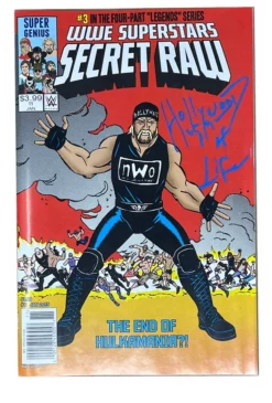 Hogan's Beach Shop AUTOGRAPHED MEDIA 2015 WWE Super Stars Secret Raw Comic Autographed