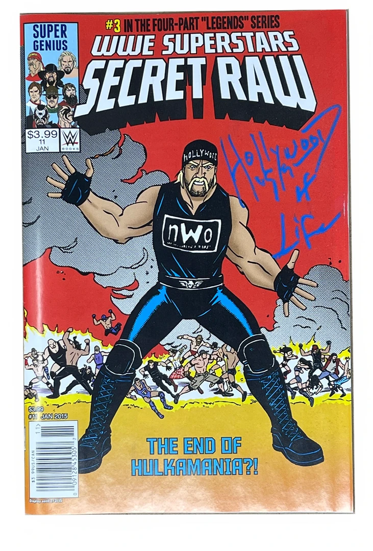 Hogan's Beach Shop AUTOGRAPHED MEDIA 2015 WWE Super Stars Secret Raw Comic Autographed 3 Hogan's Beach Shop AUTOGRAPHED MEDIA 2015 WWE Super Stars Secret Raw Comic Autographed