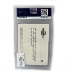 Hogan's Beach Shop TRADING CARDS Signed 1990 WWF Classic Series 2 #11 Mint Wrestlemania 2 "9" Graided