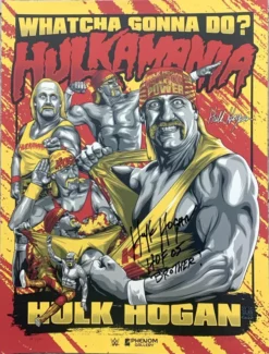 Hogan's Beach Shop AUTOGRAPHED POSTERS Hulkamania Limited Edition Autographed Poster Phenom Signed