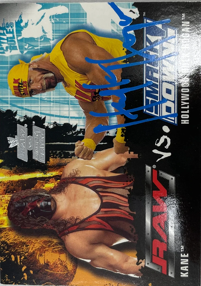 Hogan's Beach Shop Raw Vs Smack Down Trading Card Signed 3 Hogan's Beach Shop Raw Vs Smack Down Trading Card Signed