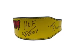 Hogan's Beach Shop Yellow Hulkamania Signed Weight Belt